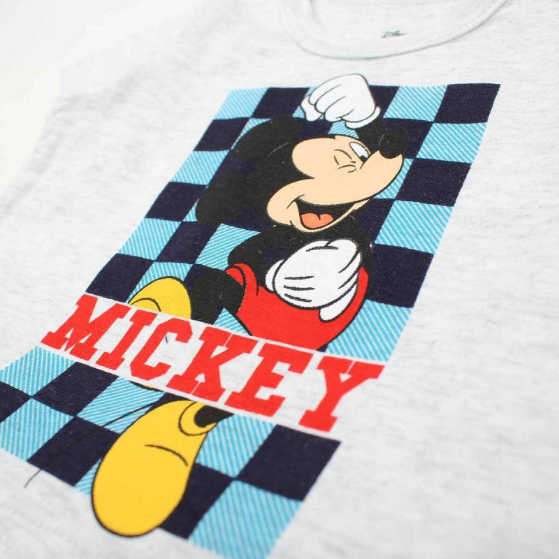Ensemble Mickey Tee-shirt & short - bleu marine et gris