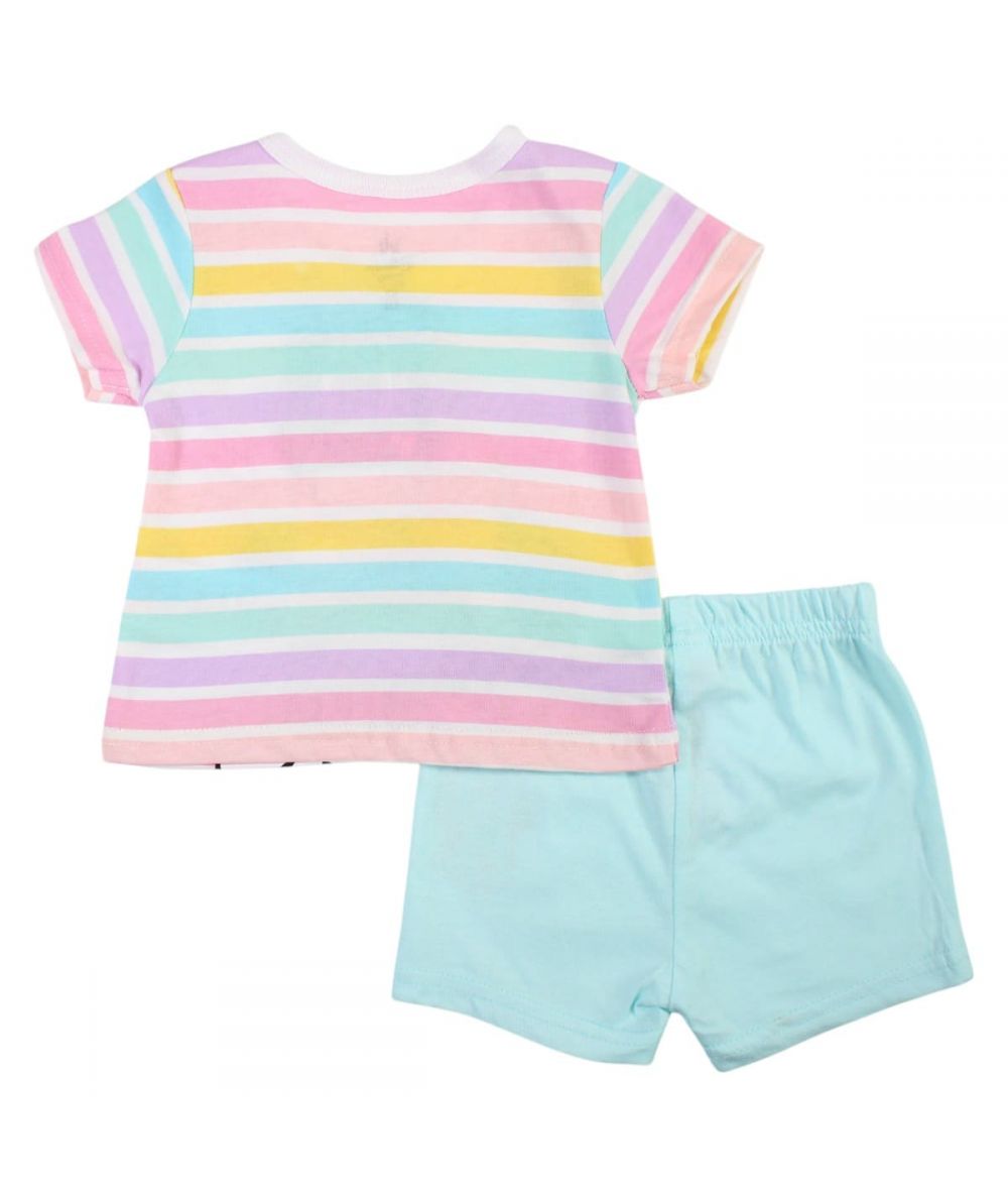 Ensemble Minnie tee-shirt et short - bleu et multicolore