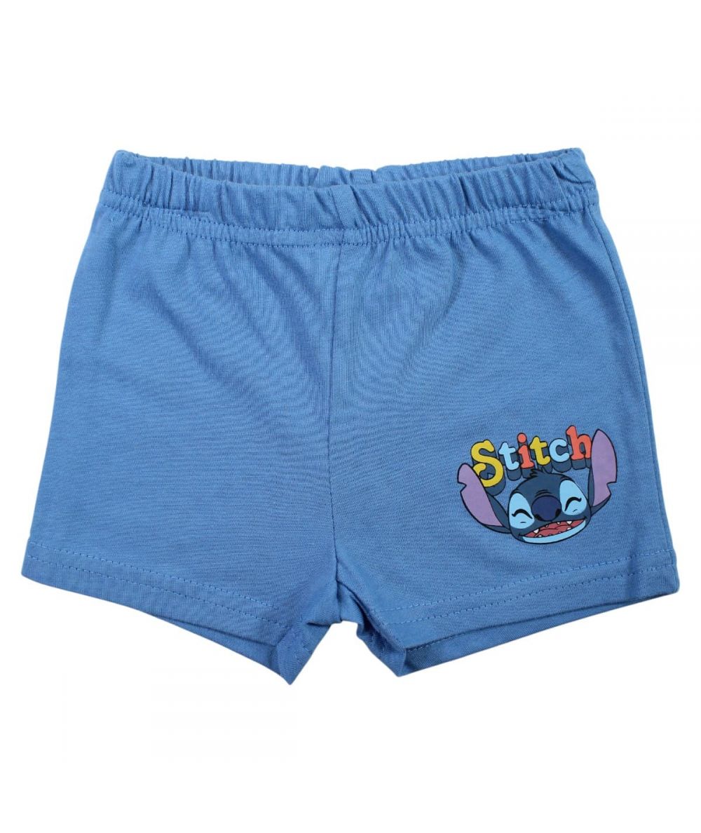 Ensemble Stitch tee-shirt et short - blanc et bleu