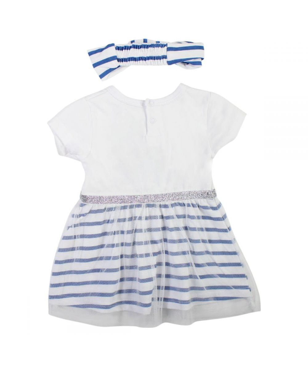 Robe tulle Minnie et bandeau - bleu et blanc