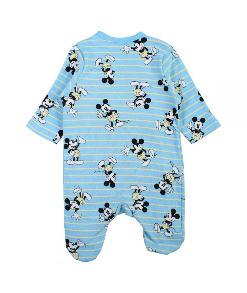 Grenouillère Mickey - bleu clair et jaune