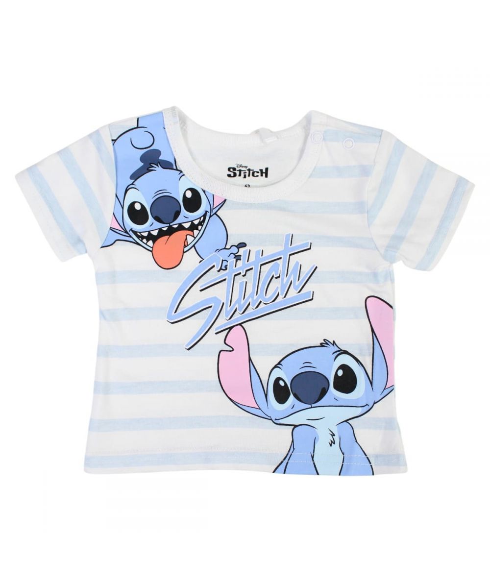 Ensemble Stitch tee-shirt et short - bleu et blanc
