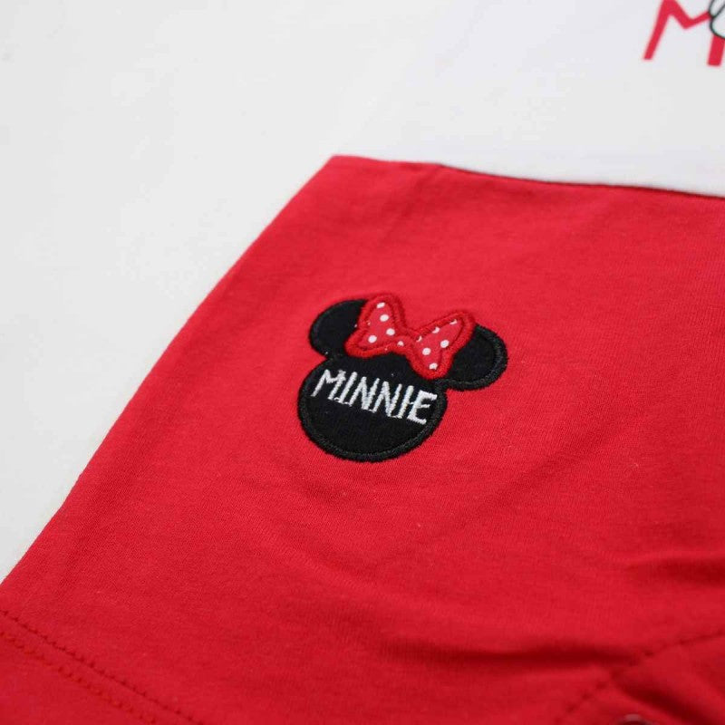 Combishort Minnie - rouge et blanc