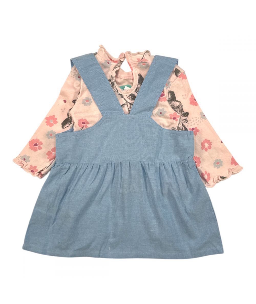 Ensemble Bambi robe et tee-shirt - bleu et rose