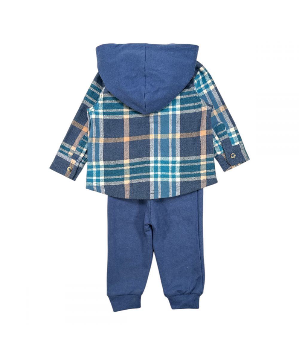 Ensemble Stitch chemise à capuche et jogging - bleu foncé