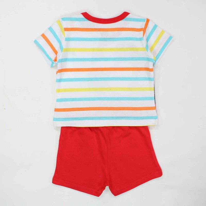 Ensemble Mickey Tee-shirt & short - rouge et blanc