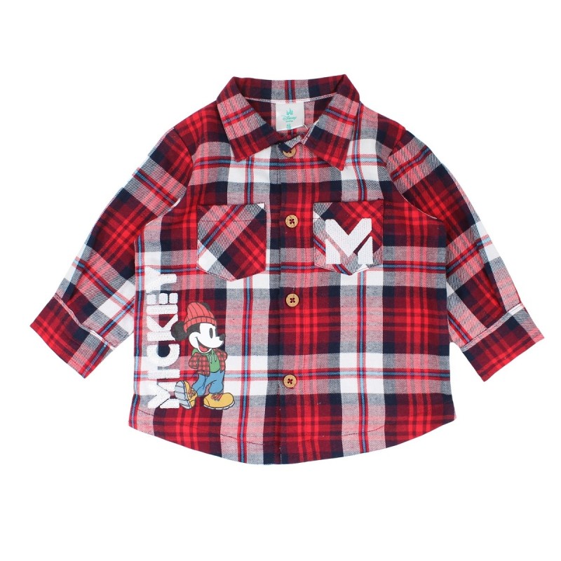 Ensemble Mickey chemise et jogging - rouge et blanc