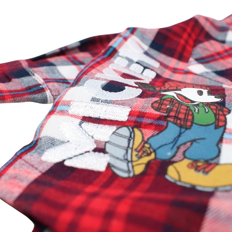 Ensemble Mickey chemise et jogging - rouge et blanc