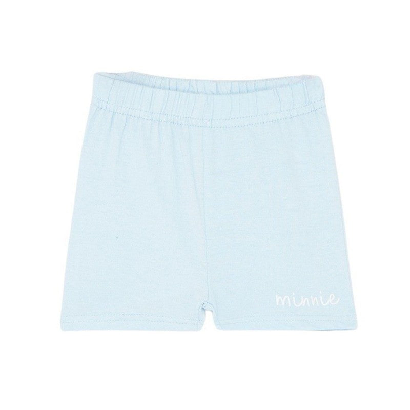 Ensemble Minnie tee-shirt et short - gris et bleu ciel