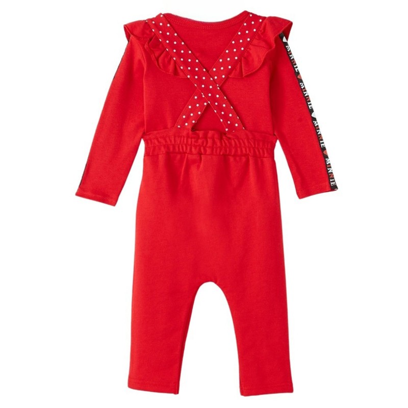 Ensemble Minnie salopette et tee-shirt - rouge