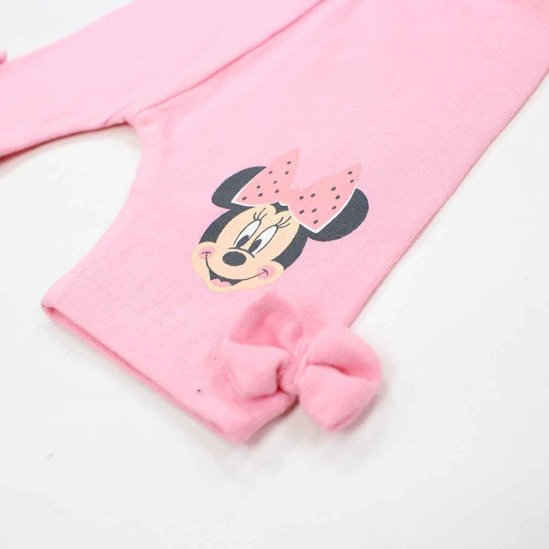 Ensemble Minnie robe et pantacourt - rose et gris