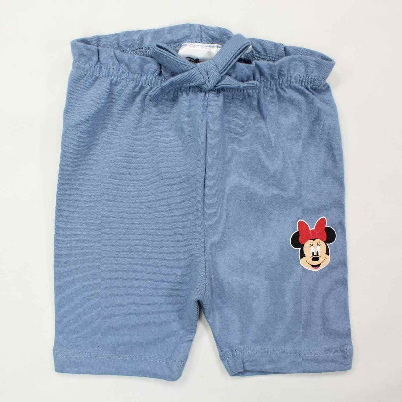 Ensemble Minnie robe et pantacourt - bleu et blanc