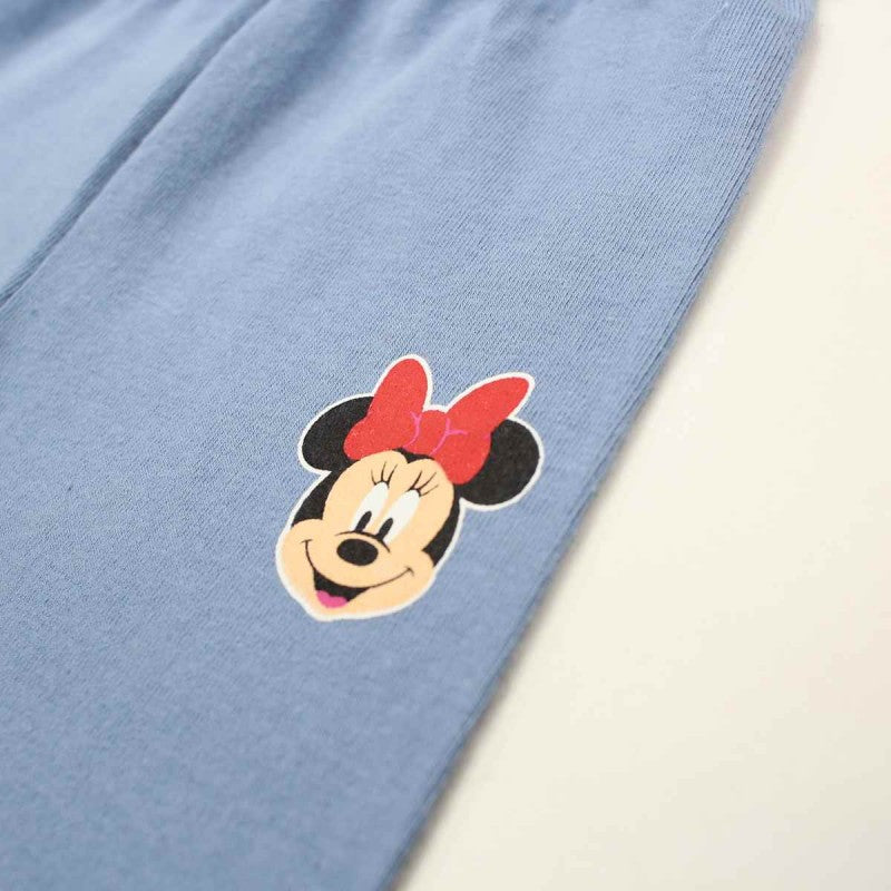Ensemble Minnie robe et pantacourt - bleu et blanc
