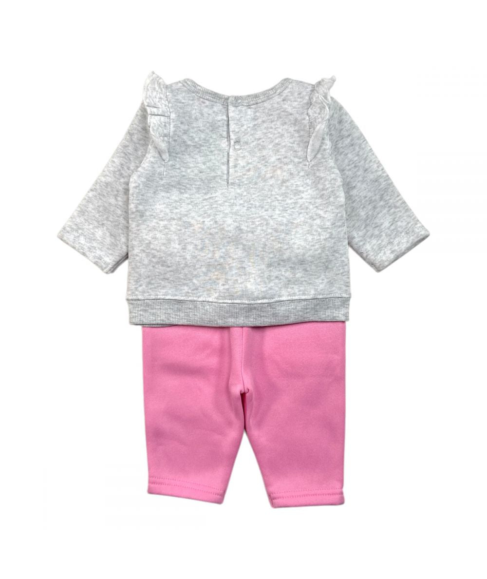 Ensemble Minnie sweat et jogging - rose et gris