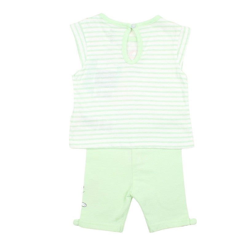 Ensemble Minnie tee-shirt et pantacourt - vert