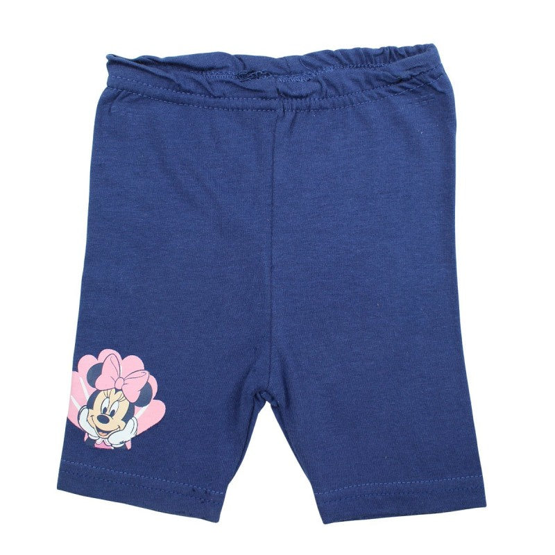 Ensemble Minnie tee-shirt et pantacourt - bleu et blanc