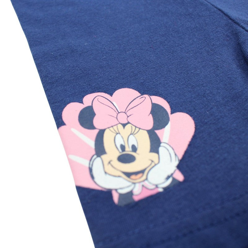 Ensemble Minnie tee-shirt et pantacourt - bleu et blanc