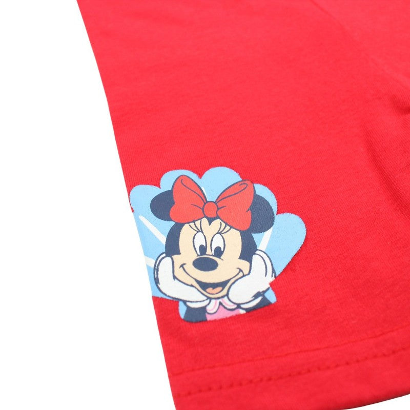 Ensemble Minnie tee-shirt et pantacourt - gris et rouge