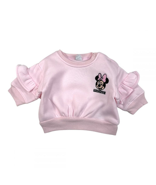 Ensemble Minnie sweat et jogging - rose clair et noir