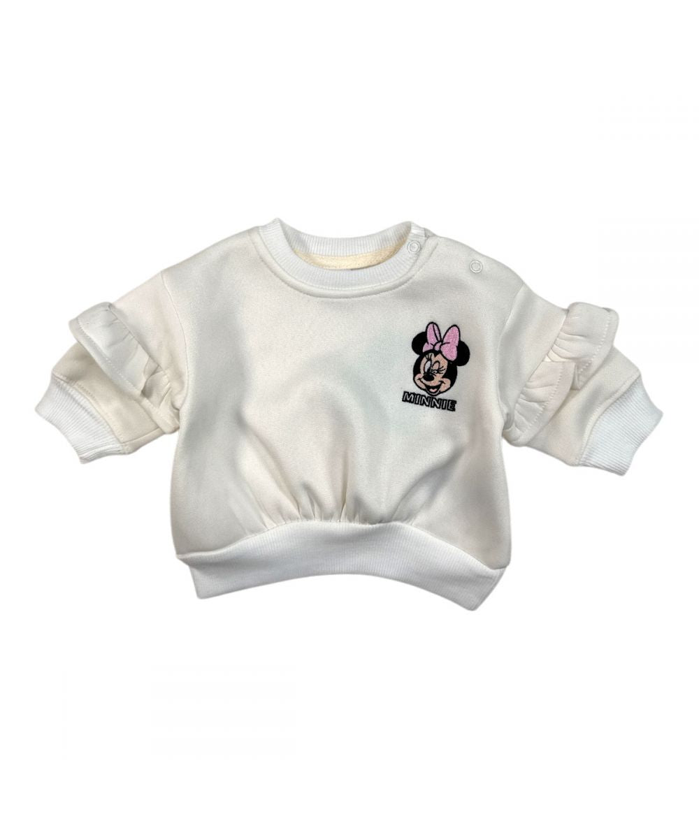 Ensemble Minnie sweat et jogging - rose et blanc