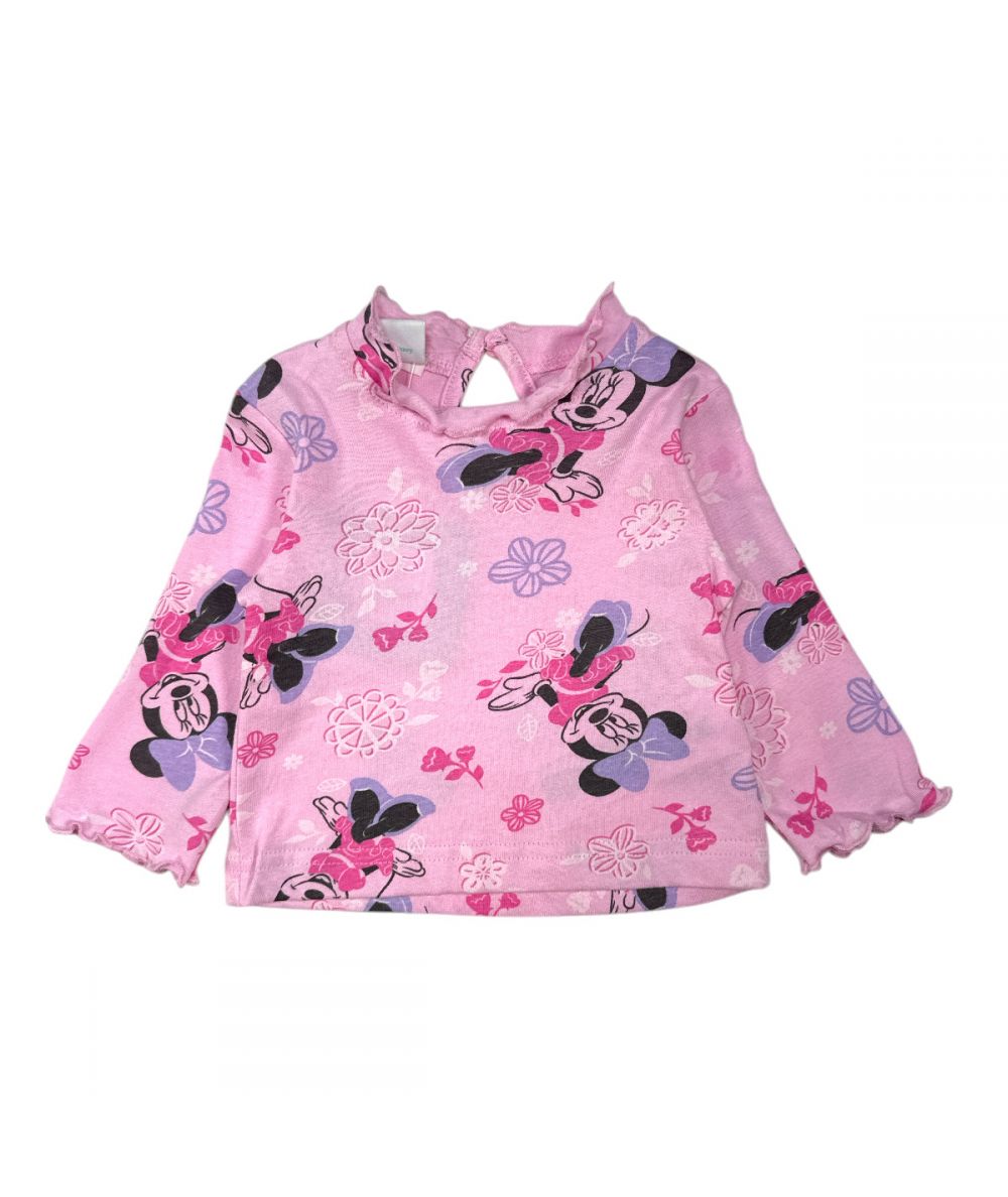 Ensemble Minnie robe et tee-shirt - rose et gris