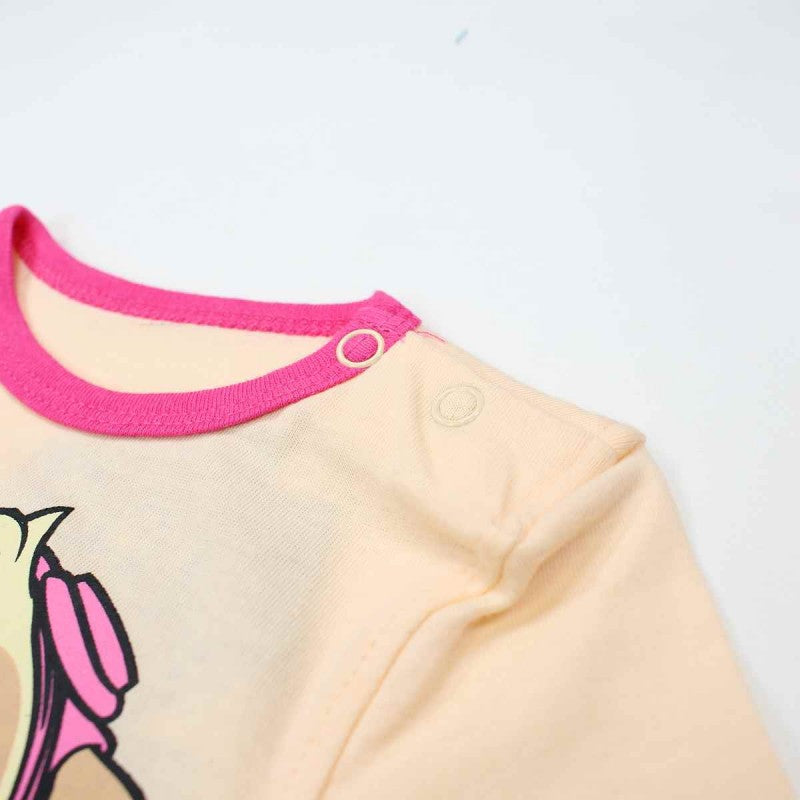 Ensemble Pat'Patrouille tee-shirt et short - rose et jaune