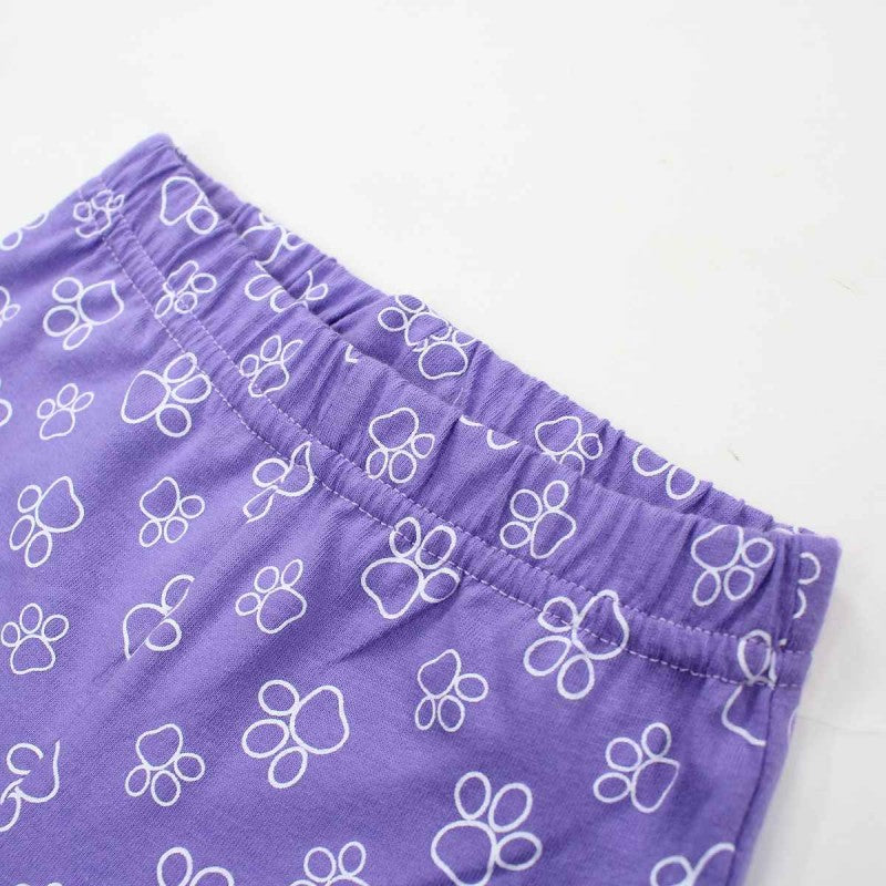 Ensemble Pat'Patrouille - shirt et short - violet et gris