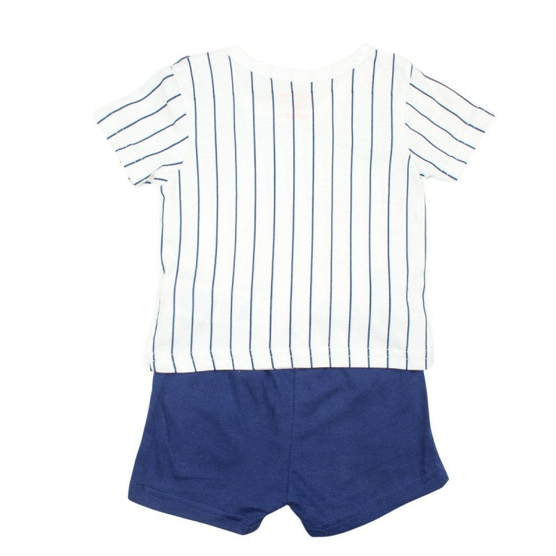 Ensemble Pat'Patrouille Tee-shirt & short - bleu marine et blanc