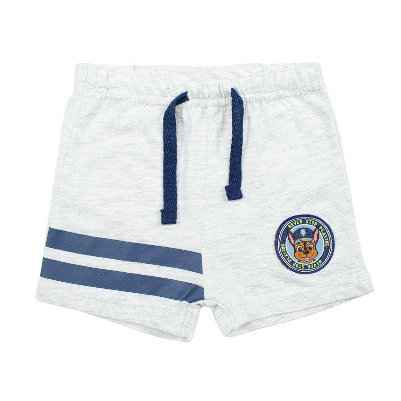 Ensemble Pat'Patrouille tee-shirt & short - blanc et bleu