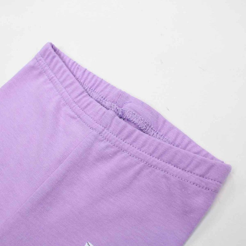 Ensemble Winnie l'ourson tee-shirt et pantacourt - violet et gris