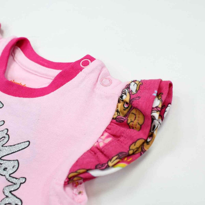 Ensemble Pat'Patrouille tee-shirt et pantacourt - rose