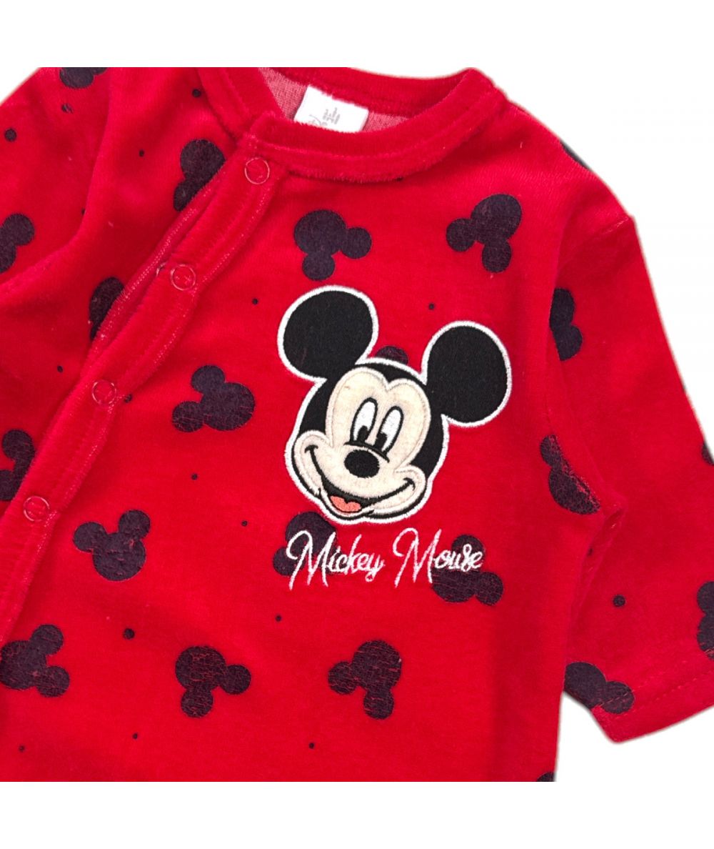 Grenouillère Mickey - noir et rouge