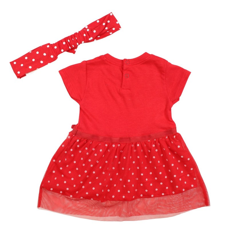 Robe tulle Minnie et bandeau - rouge