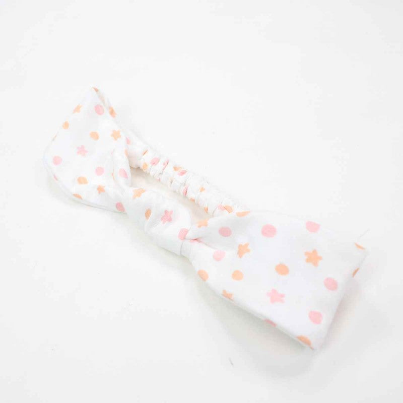 Robe tulle et bandeau Bambi - blanc et rose