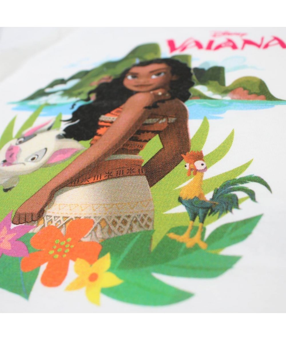 Ensemble Vaiana tee-shirt et short - blanc et rose
