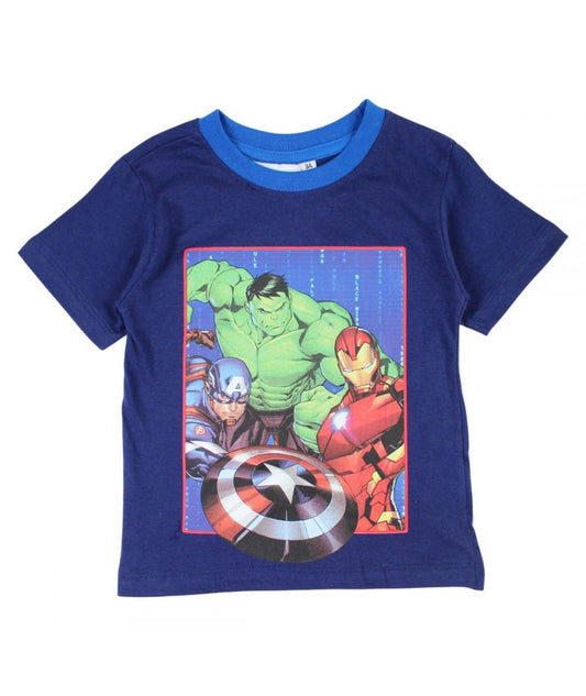 Ensemble Avengers tee-shirt et short - bleu foncé