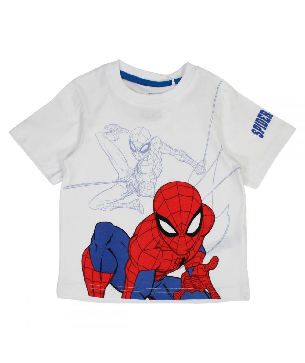 Ensemble Spiderman tee-shirt et short - gris et bleu