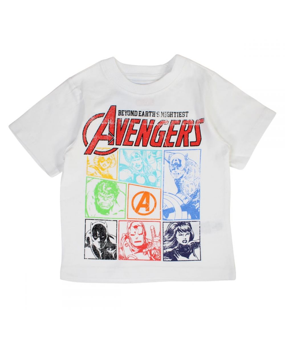 Ensemble Avengers tee-shirt et short - gris et noir