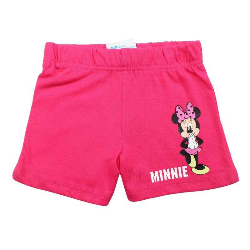 Ensemble Minnie tee-shirt et short - rose