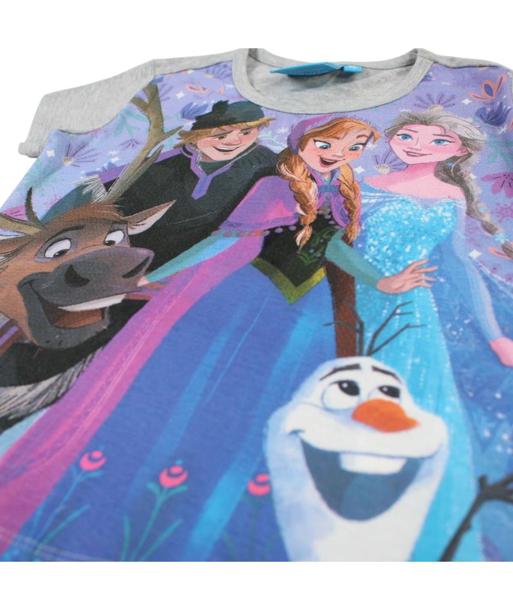 Ensemble La Reine des Neiges tee-shirt et short - gris