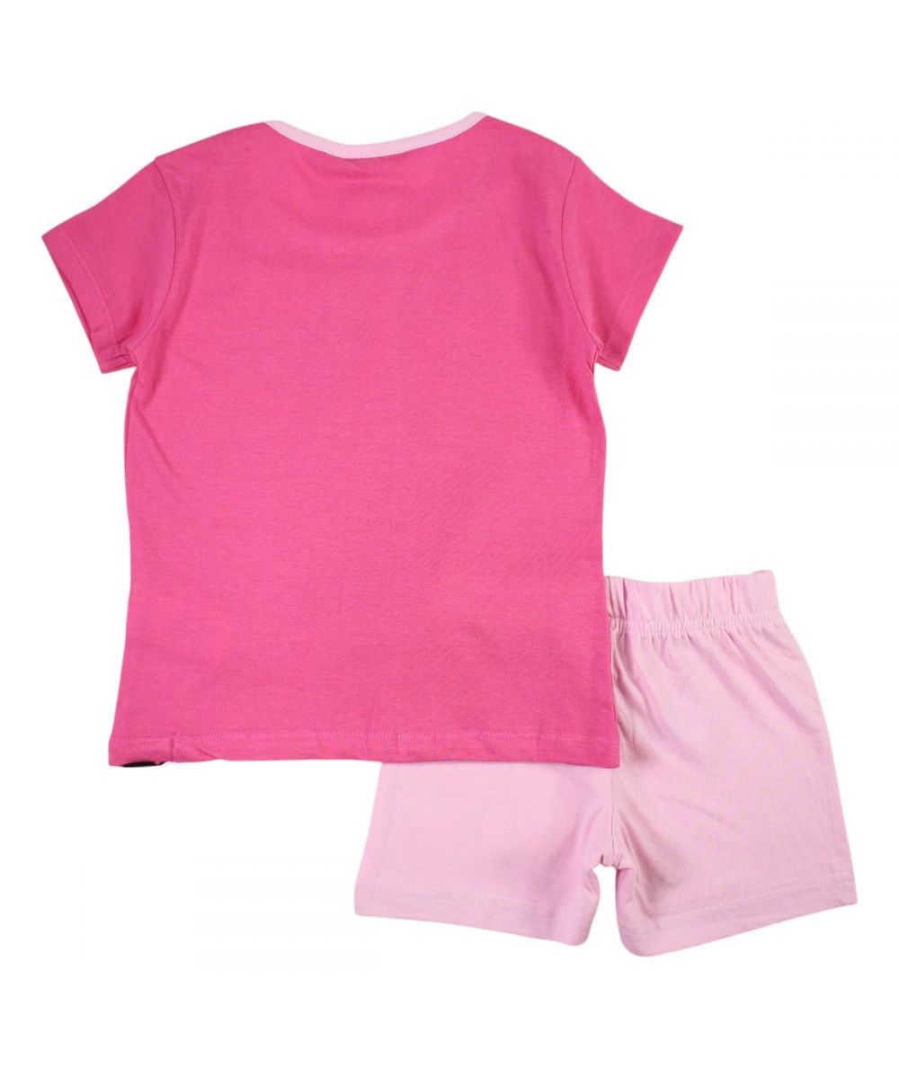 Ensemble Minnie tee-shirt et short - fushia