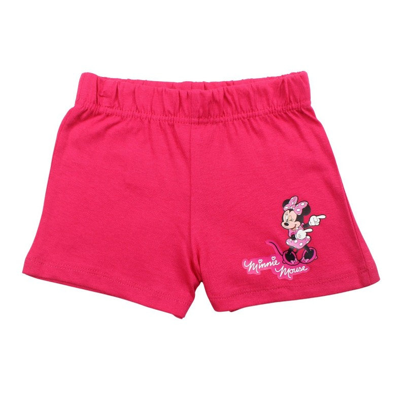 Ensemble Minnie tee-shirt et short - rose et fushia
