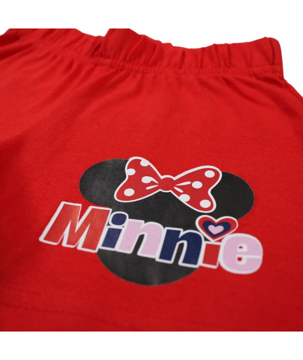 Ensemble Minnie tee-shirt et short - rouge