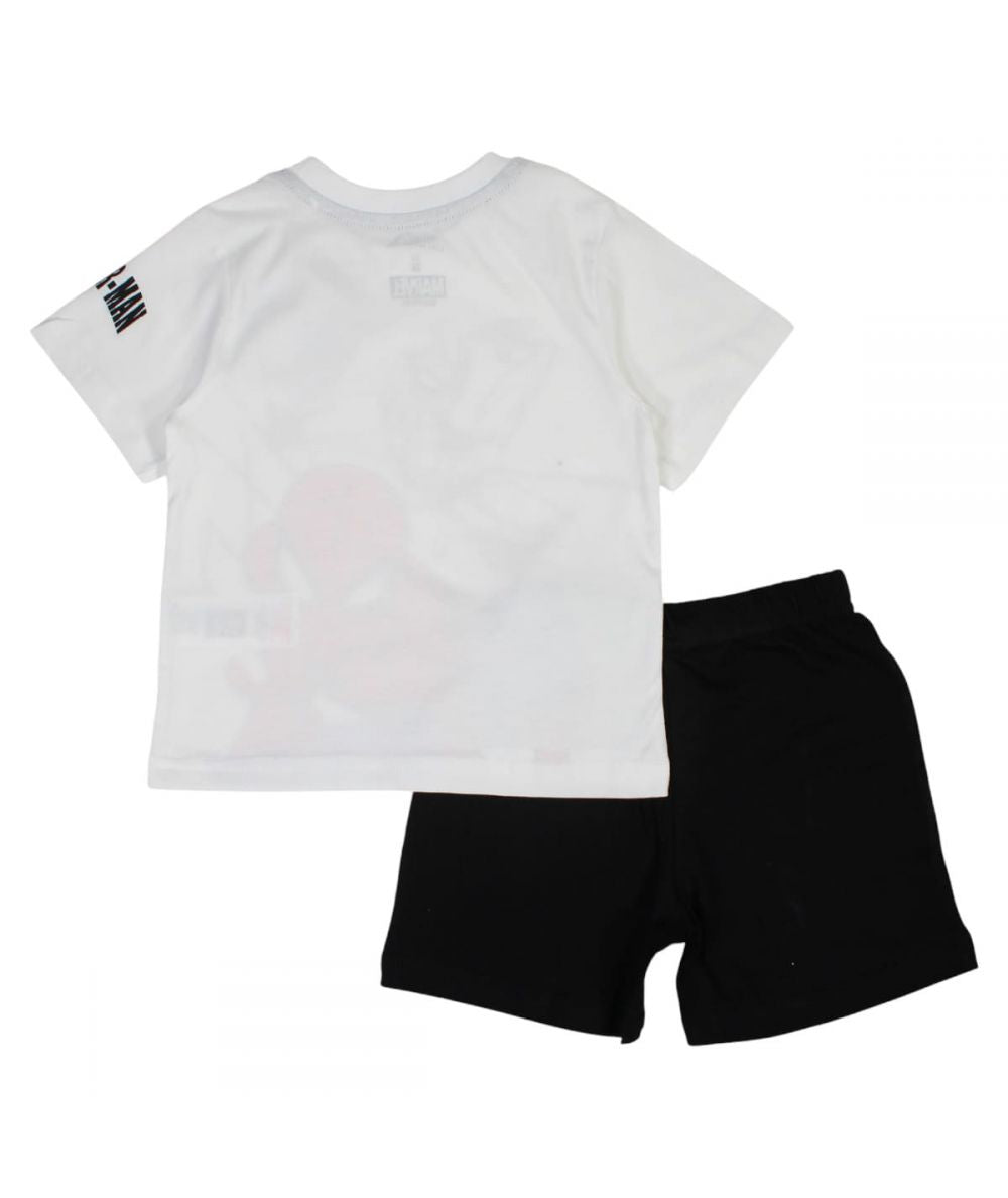 Ensemble Spiderman tee-shirt et short - gris et noir