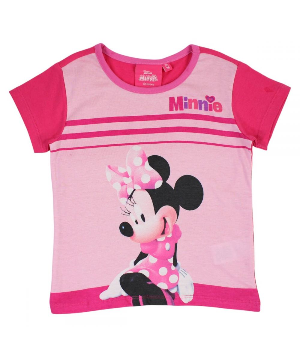 Ensemble Minnie tee-shirt et short - rose