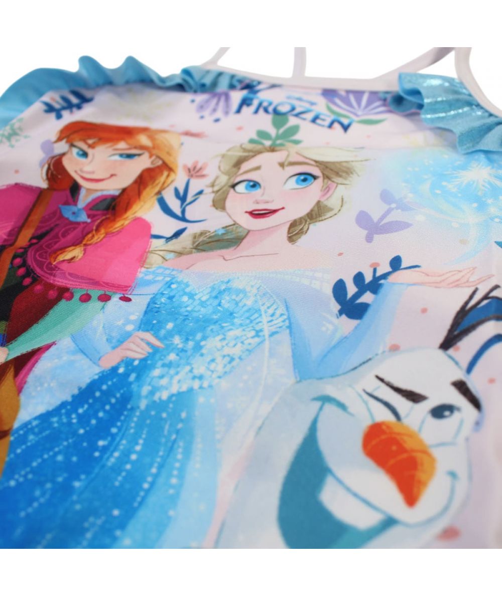 Maillot de bain La Reine des Neiges 1 pièce - blanc/rose