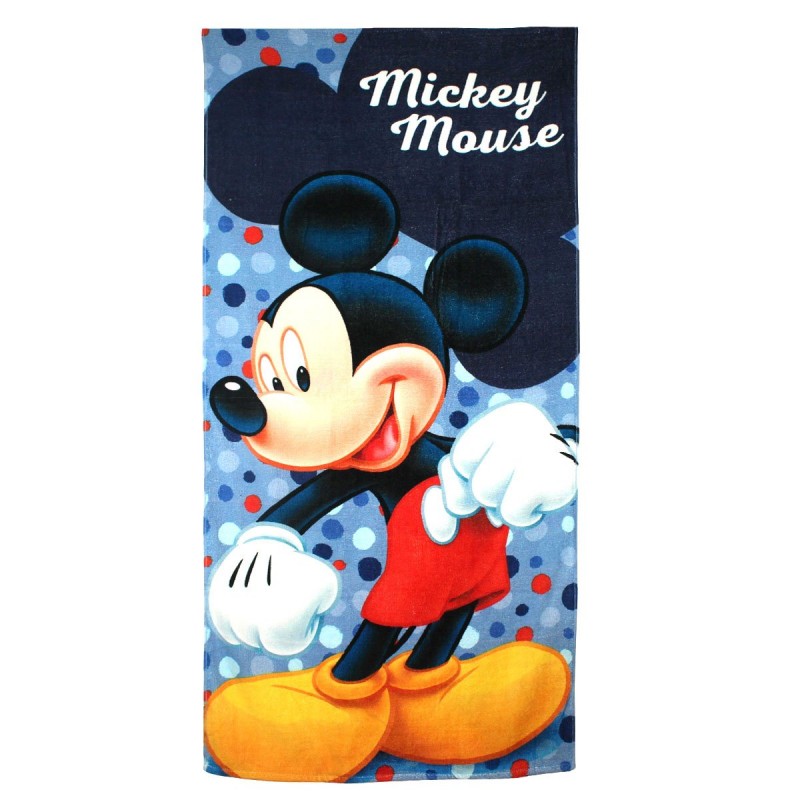 Serviette de plage Mickey - bleu