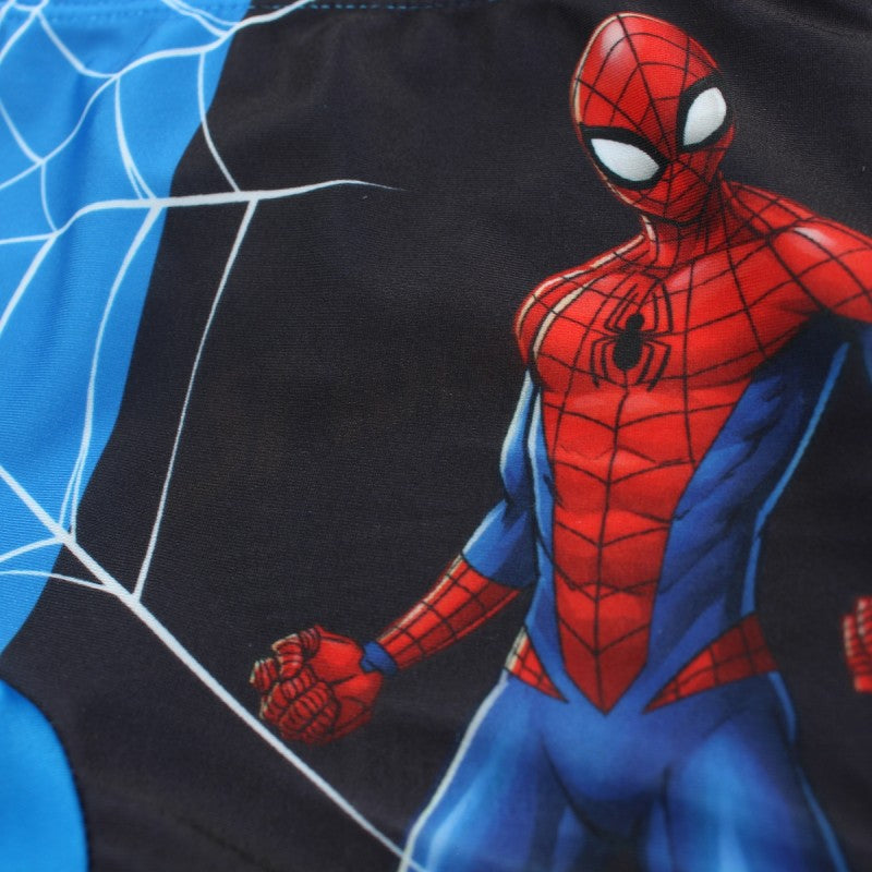 Boxer de bain Spiderman - bleu et noir