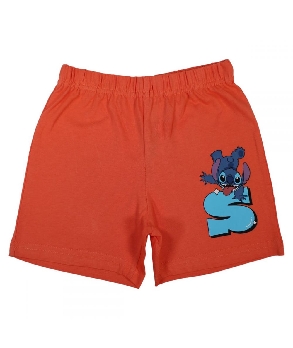 Ensemble Stitch tee-shirt et short - orange et blanc