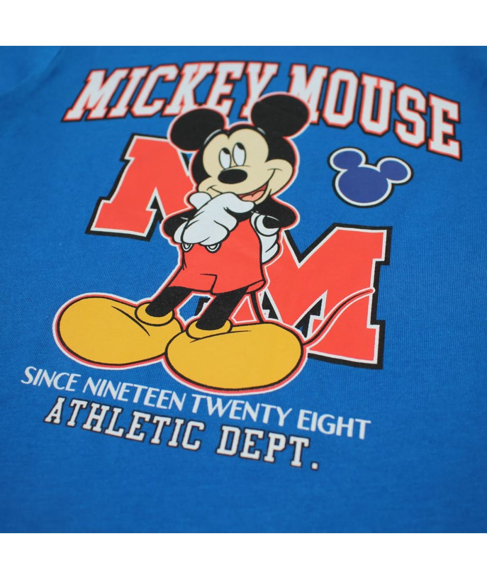 Ensemble Mickey tee-shirt et short - bleu et rouge